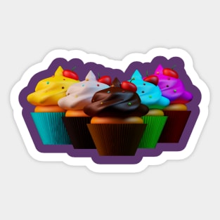 Cupcakes Flavours Sticker